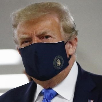 Diario Frontera, Frontera Digital,  D. TRUMP, Internacionales, ,Trump se muestra con tapabocas en público 
por primera vez durante la pandemia