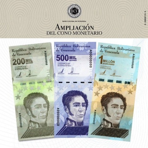 Diario Frontera, Frontera Digital,  BILLETES NUEVOS, BCV, Nacionales, ,BCV amplía Cono Monetario vigente con incorporación de tres nuevos billetes