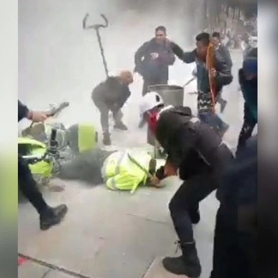 Diario Frontera, Frontera Digital,  POLICÍAS, INDÍGENAS, BOGOTÁ, Internacionales, ,24 heridos por enfrentamiento 
entre indígenas y la policía en Bogotá