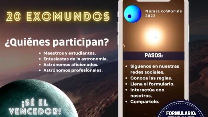 http://www.fronteradigital.com.ve/Campaña Name Exoworlds 2022 invita a proponer nombre para estrella y exoplaneta