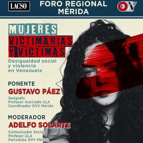 Diario Frontera, Frontera Digital,  OVV MÉRIDA, Regionales, ,OVV presentará datos que revelan 
el rol de la mujer como victimaria