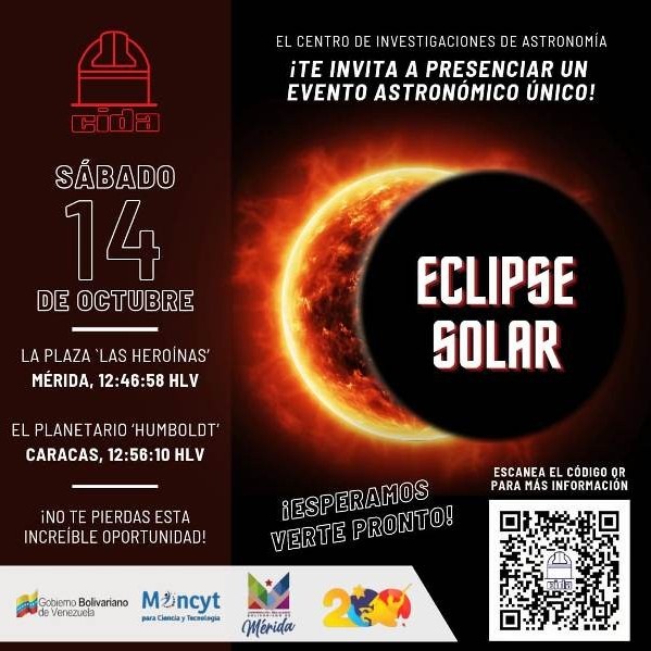 Diario Frontera, Frontera Digital,  ACLIPSE ANULAR DE SOL, CIDA, GOBIERNO DE MÉRIDA, Regionales, ,Gobierno de Mérida invita a ver el eclipse anular de sol