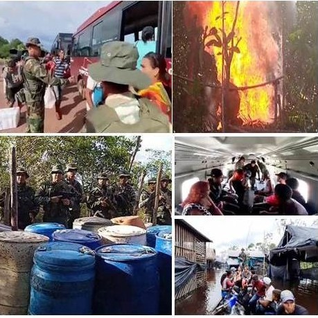 Diario Frontera, Frontera Digital,  FANB, MINEROS ILEGALES AMAZONAS, Nacionales, ,FANB dispuso aviones, helicópteros y embarcaciones 
para evacuación de mineros ilegales en Amazonas