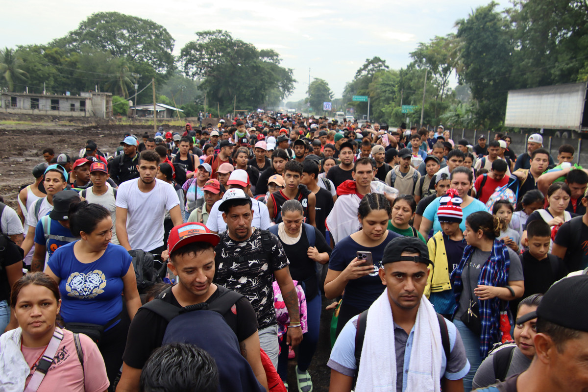 Diario Frontera, Frontera Digital,  Internacionales, ,Migrantes venezolanos que huyeron de la crisis poselectoral 
parten en caravana de México a EE UU