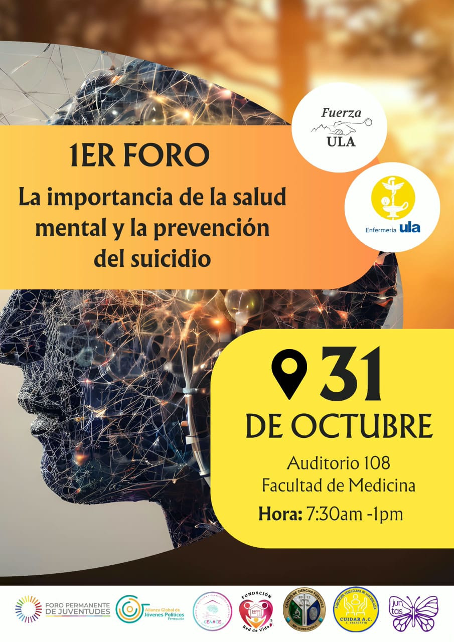 Diario Frontera, Frontera Digital,  Regionales, ,El dirigente de Fuerza ULA, Richard Soto, indicó que el foro es un espacio de formación, análisis y reflexión para abordar herramientas de apoyo, prevención y bienestar emocional junto a un destacado equipo de especialistas e instituciones.,Foro académico en la ULA abordará salud mental y prevención del suicidio