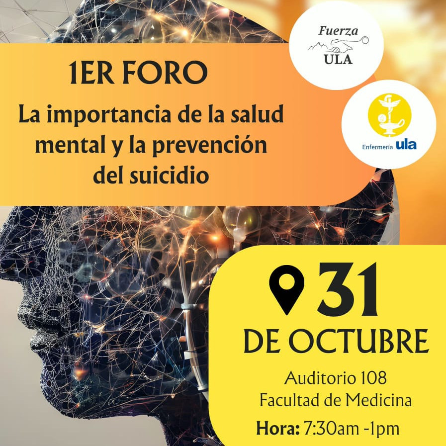 Diario Frontera, Frontera Digital,  Regionales, ,Foro académico en la ULA abordará salud mental y prevención del suicidio