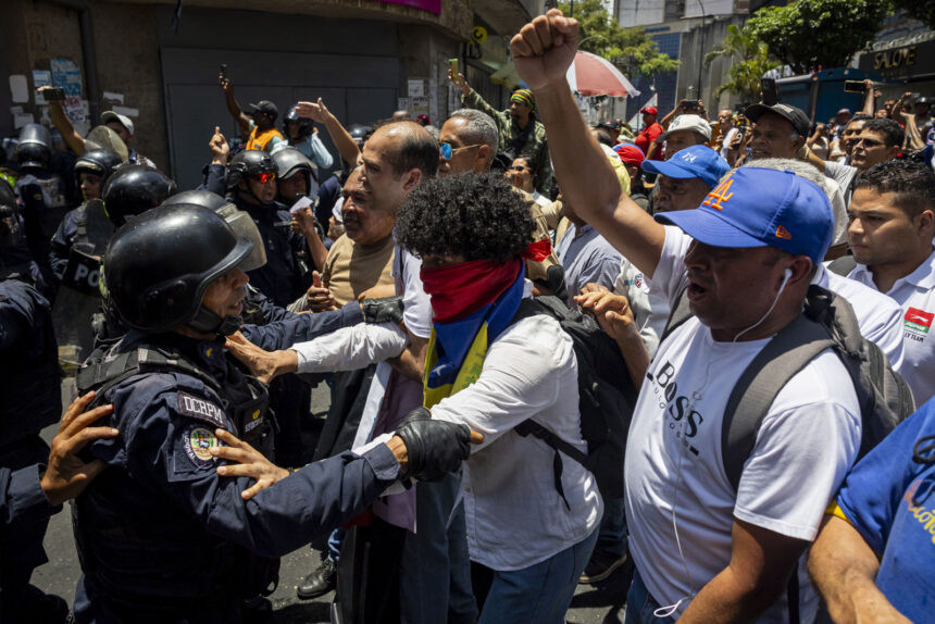 Diario Frontera, Frontera Digital,  Nacionales, ,Al menos cinco detenidos durante la marcha de trabajadores a Miraflores