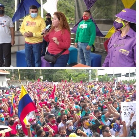 Diario Frontera, Frontera Digital,  CIERRE CIRCUITO 3, PSUV, IRIS VARELA, Politica, ,Iris Varela en Mérida: a punto de cantar victoria el 6-D, 
ni el pueblo se rinde ni Maduro se cansa