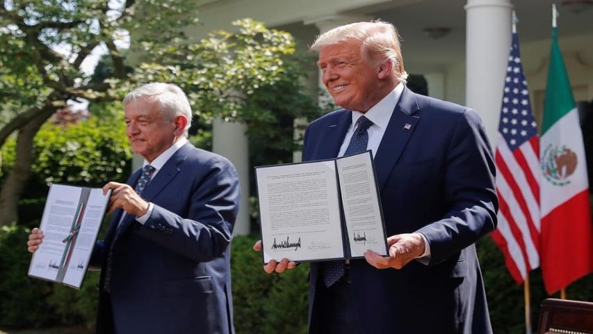 Diario Frontera, Frontera Digital,  EE.UU. Y MÉXICO, Internacionales, ,Trump y AMLO firmaron acuerdo comercial sin tocar el tema migratorio