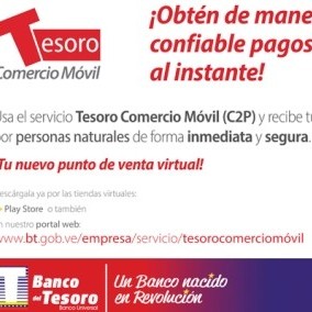 Diario Frontera, Frontera Digital,  SERVICIO C2P, Nacionales, ,Banco del Tesoro dispone 
del nuevo servicio interbancario C2P