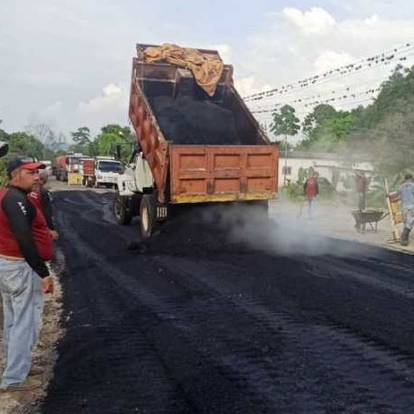 Diario Frontera, Frontera Digital,  ASFALTADO, MUNICIPIO TULIO FEBRES CORDERO, Panamericana, ,Gobierno Bolivariano inicia reasfaltado 
de la T-001 con más de 85 toneladas de material