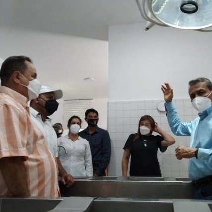 Diario Frontera, Frontera Digital,  RAMÓN GUEVARA, Panamericana, ,Ramón Guevara hizo entrega material 
de la morgue del hospital II “Adán Muñoz Calleja”