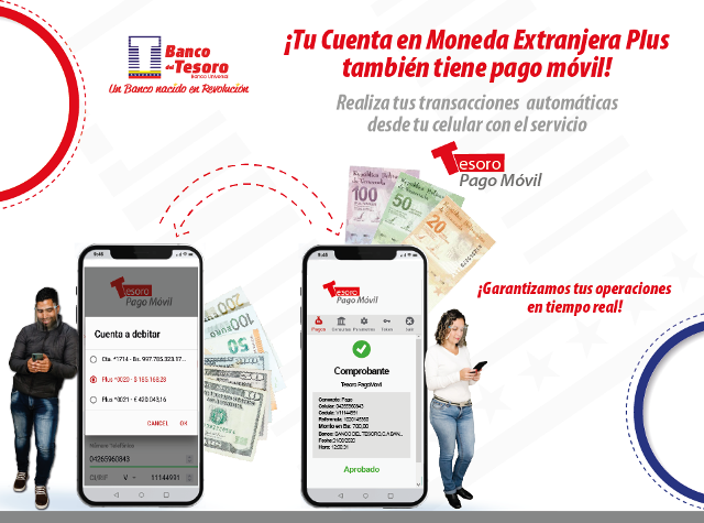 Diario Frontera, Frontera Digital,  BANCO DEL TESORO, Nacionales, ,Banco del Tesoro activa servicio de Pago Móvil 
para cuentas en moneda extranjera