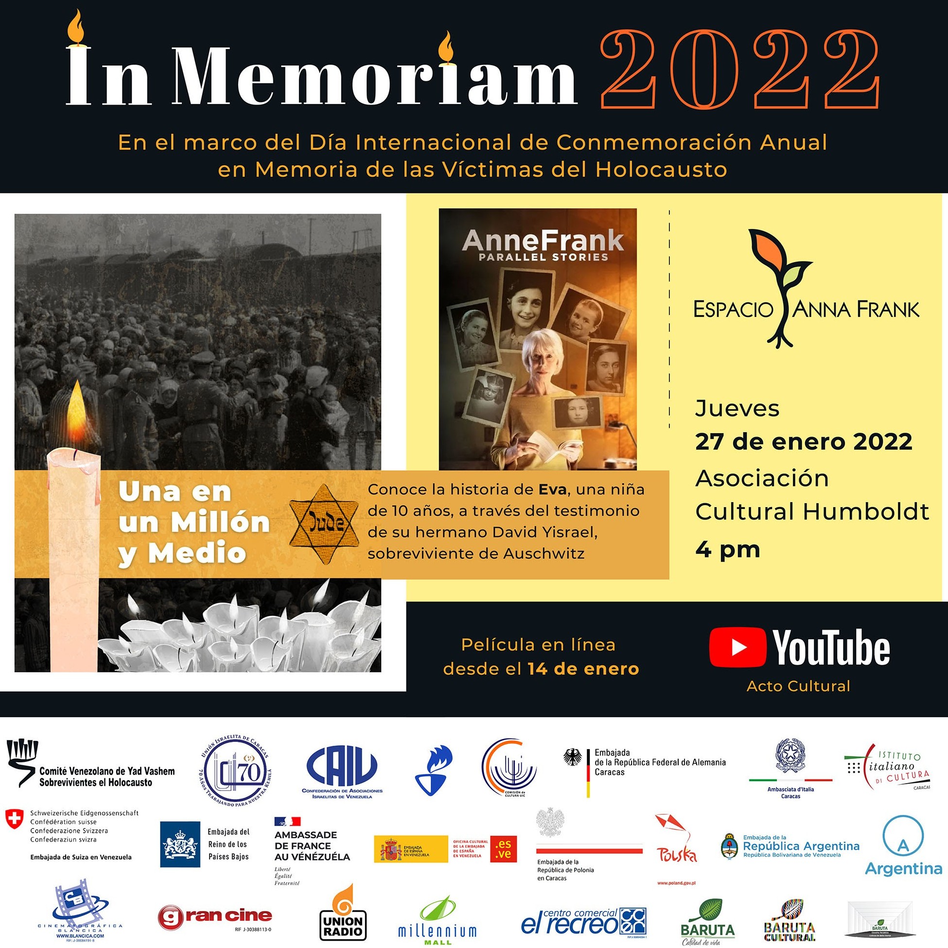 Diario Frontera, Frontera Digital,  Espacio Anna Frank, Nacionales, ,In Memoriam 2022:
Recordar el Holocausto para nunca olvidar