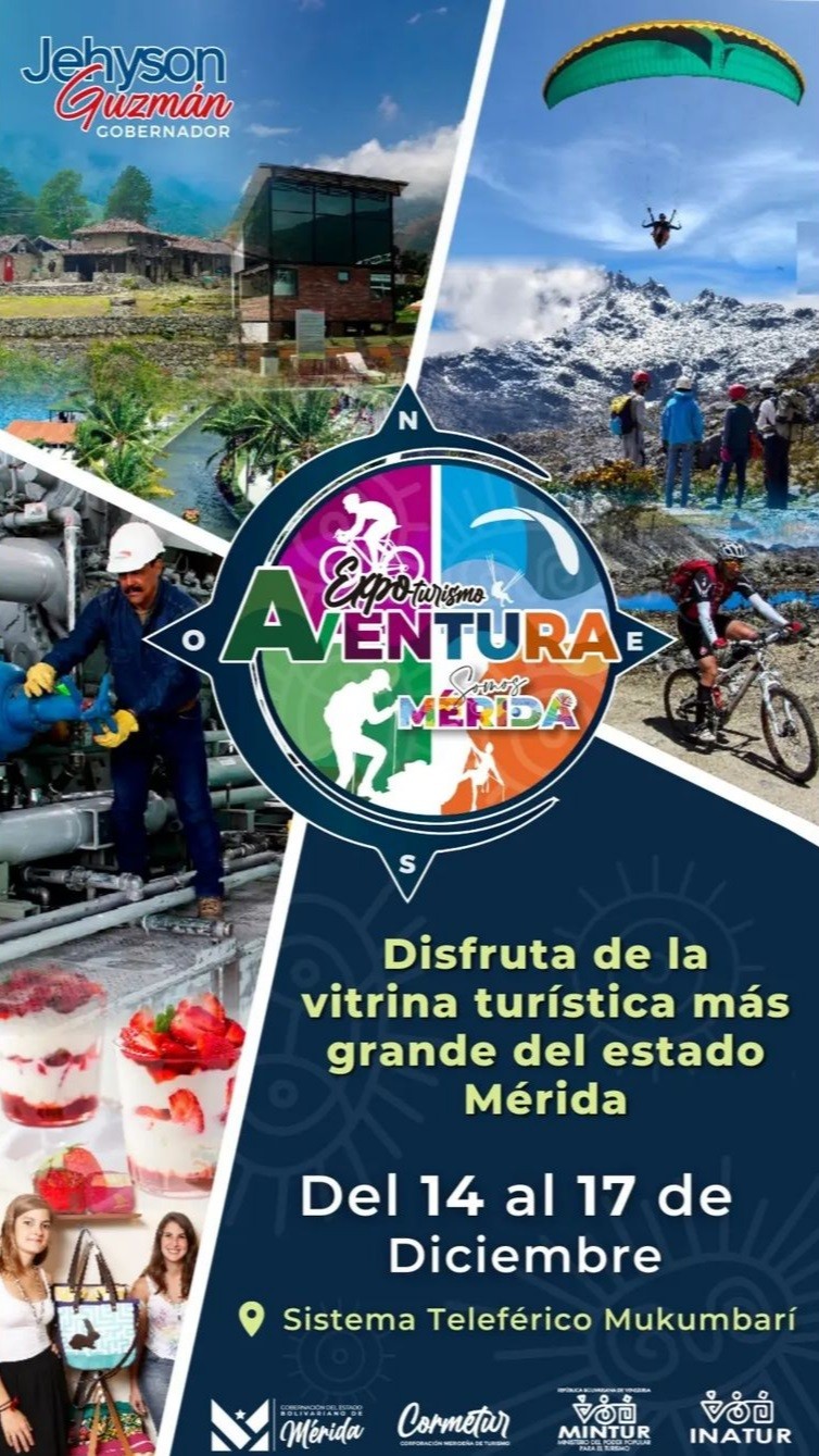 Diario Frontera, Frontera Digital,  I Expo Turismo de Aventura Mérida 2022, Regionales, ,Del 14 al 17 de diciembre se efectuará 
la I Expo Turismo de Aventura Mérida 2022