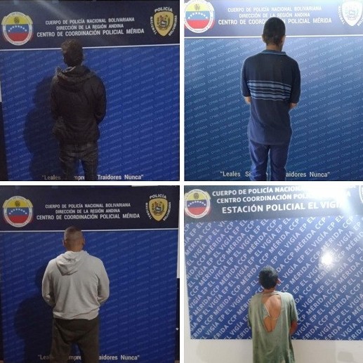 Diario Frontera, Frontera Digital,  DETENIDOS PNB, Sucesos, ,PNB detuvo a cuatro ciudadanos por diversos delitos en Mérida