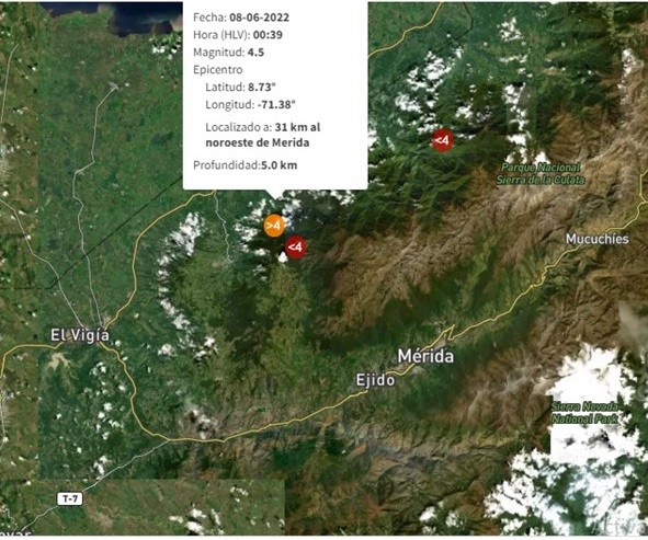 Diario Frontera, Frontera Digital,  SISMO, MÉRIDA, Regionales, ,Sismo de magnitud 4.5 sacudió a #Mérida 
con epicentro a 18 kilómetros de Ejido