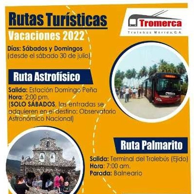 Diario Frontera, Frontera Digital,  TROMERCA, RUTAS TURÍSTICAS, MÉRIDA, Regionales, ,Rutas Turísticas activará Trolebús Mérida en vacaciones desde este sábado 30