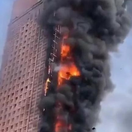 Diario Frontera, Frontera Digital,  RASCACIELO CHINO, TELECOM, Internacionales, ,Un pavoroso incendio devora un rascacielos en la ciudad china de Changsha