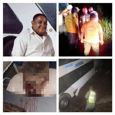 Diario Frontera, Frontera Digital,  TRANSPORTISTA FALLECIÓ, EXPRESOS MÈRIDA, Sucesos, ,TRANSPORTISTA FALLECIÓ AL CHOCAR Y VOLCAR AUTOBÚS 
CONTRA PUENTE GUARURÍES LÍMITE CON TÁCHIRA