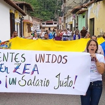 Diario Frontera, Frontera Digital,  DOCENTES EN ZEA, Mocoties, ,Docentes  en el municipio Zea también exigieron un salario justo