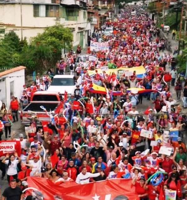 Diario Frontera, Frontera Digital,  MARCHA EL CHAMA, JESÚS ARAQUE, Politica, ,Chavismo en El Chama y Jacinto Plaza desbordaron 
sus calles en respaldo al Presidente Maduro