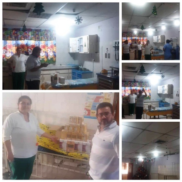 Diario Frontera, Frontera Digital,  Empresa Jer, El Vigía Panamericana, ,Empresa Jer dotó de  16 bombillos led 
al área de pediatría del Hospital II de El Vigía