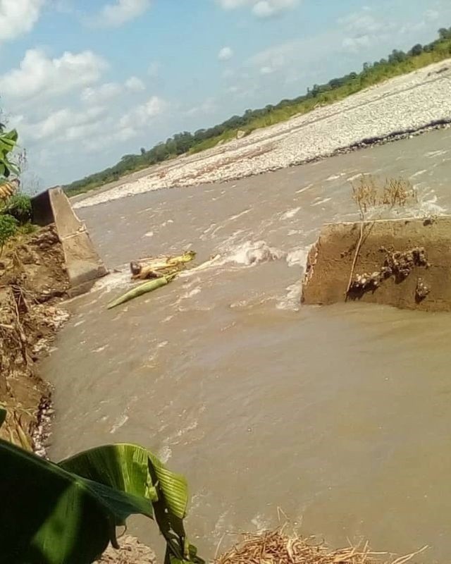 Diario Frontera, Frontera Digital,  Municipio Alberto Adriani, El Vigía, Río Chama, El Vigía Panamericana, ,Río Chama tumbó muro de contención a la altura de El Dique - La Motosa