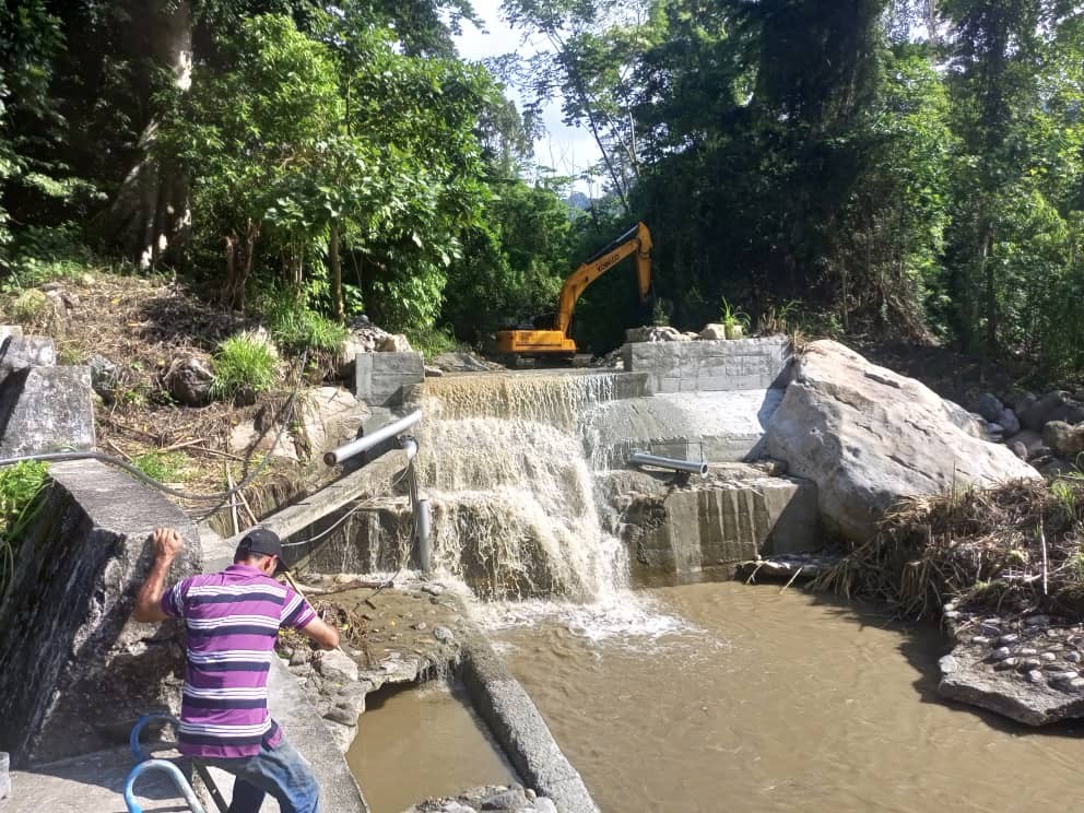 Diario Frontera, Frontera Digital,  DIOQUE RÍO CACIQUE, ALBERTO ADRIANI, El Vigía Panamericana, ,Recuperaron captación en el río “Cacique” aumentando 
el caudal de entrada al sistema El Vigía