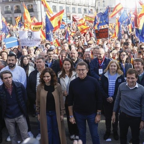 Diario Frontera, Frontera Digital,  España protestas, Internacionales, ,«Sánchez traidor»: miles de españoles protestaron en contra de la amnistía