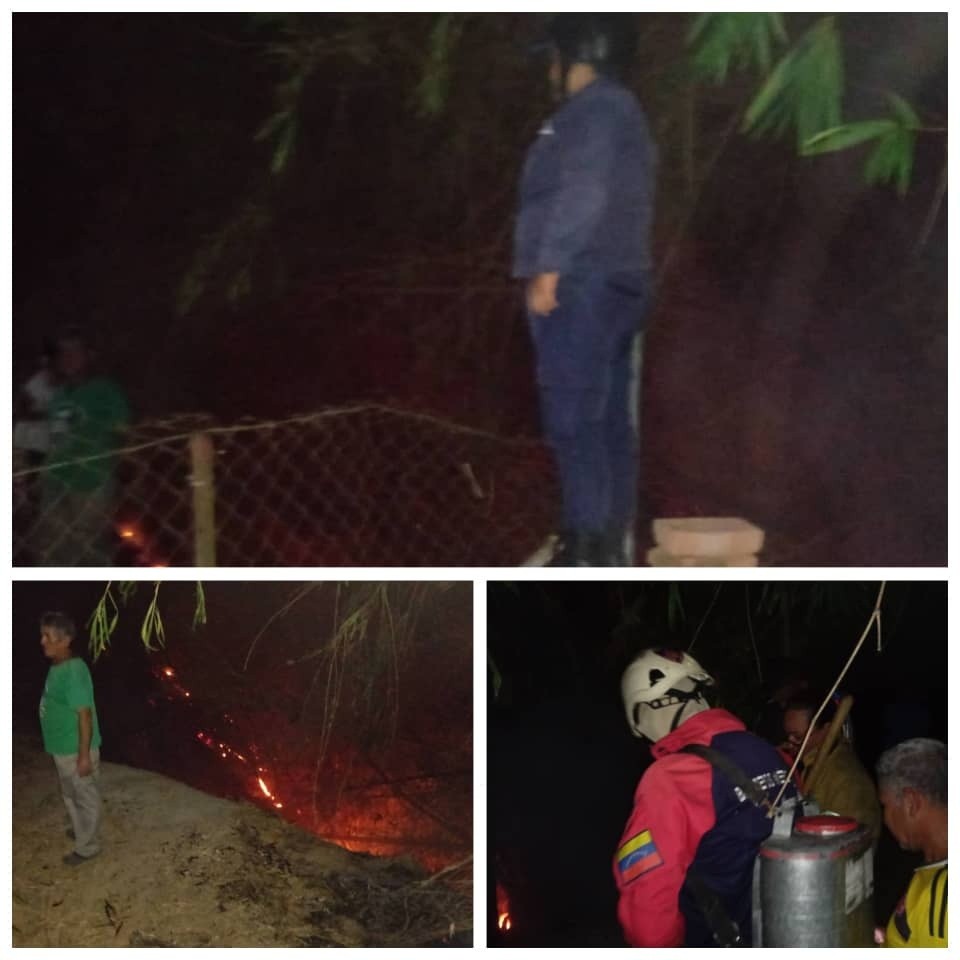 Diario Frontera, Frontera Digital,  Cuerpo de Bomberos, El Vigía, municipio Alberto Adriani, CCP, El Vigía Panamericana, ,Bombero controló incendio de vegetación en un terreno baldío en El Vigía