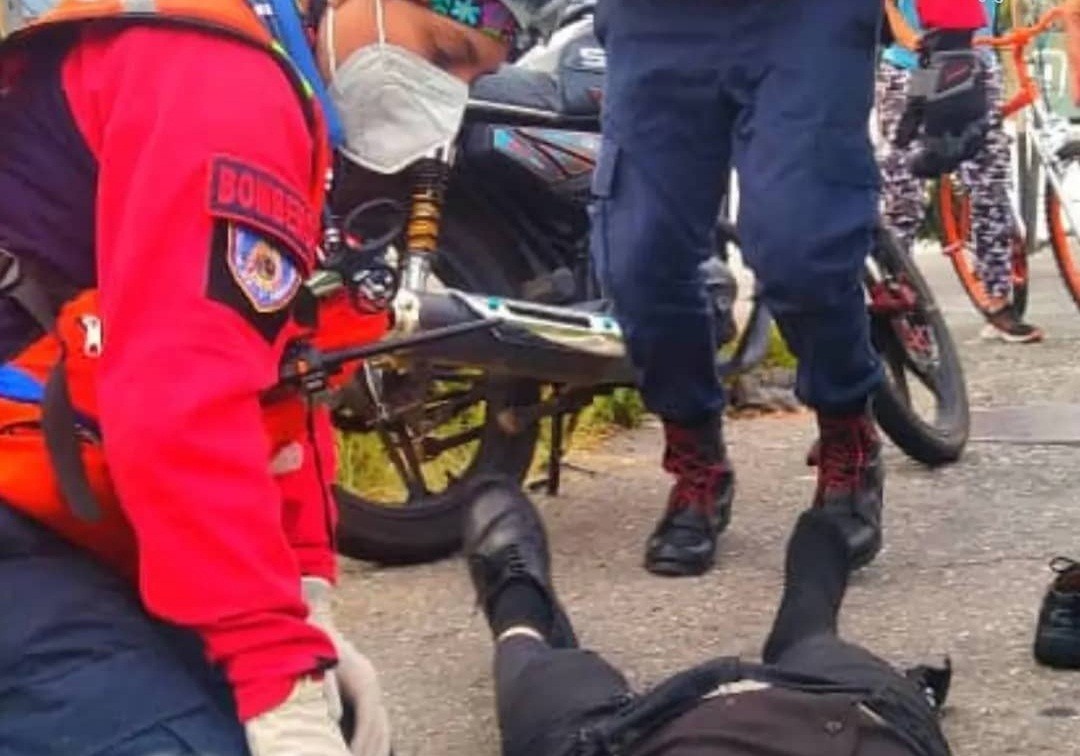 Diario Frontera, Frontera Digital,  LESIONADO, Sucesos, ,JOVEN MOTORIZADO LESIONADO 
EN HECHO VIAL EN MÉRIDA