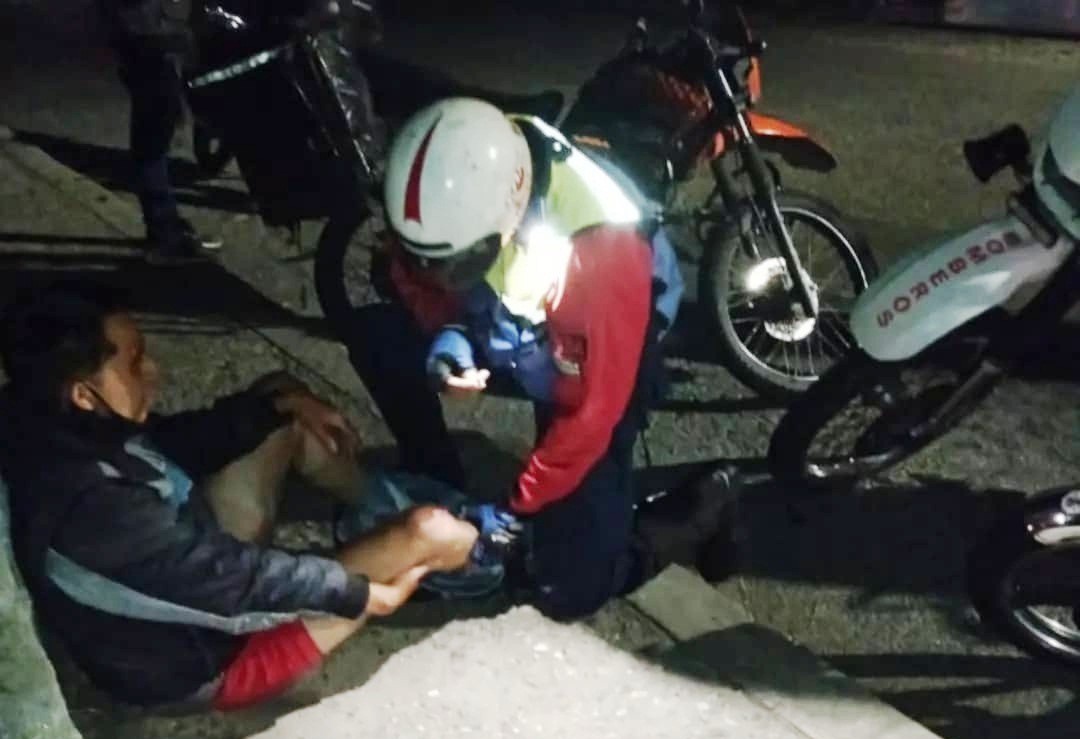 Diario Frontera, Frontera Digital,  Joven motorizado, Sucesos, ,Joven motorizado resultó lesionado
en vuelco sobre la vía en Ejido