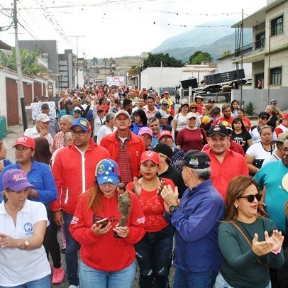 Diario Frontera, Frontera Digital,  MARCHA 4F, Mocoties, ,En Tovar marcharon pidiendo 
cese de sanciones para recibir salarios justos