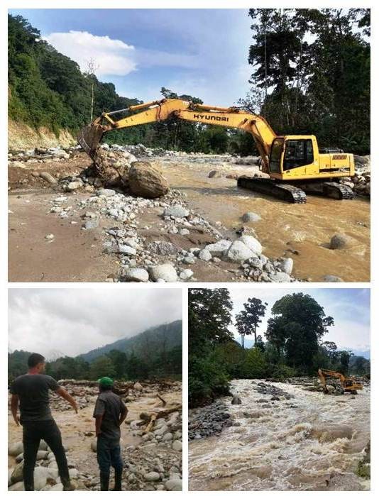 Diario Frontera, Frontera Digital,  JEHYSON GUZMÁN, OSWALDO FERRER, CARACCIOLO PARRA Y OLMEDO, RÍO TUCANÍ, Aguas de Mérida, El Vigía Panamericana, ,Trabajadores de Aguas de Mérida canalizan el río Tucaní