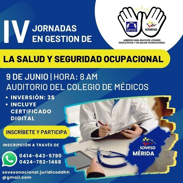 Diario Frontera, Frontera Digital,  SOVESO, Regionales, ,IVª Jornadas en Gestión de la Salud y Seguridad Ocupacional en Mérida