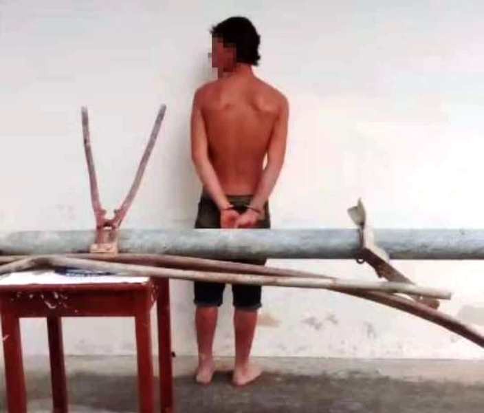 Diario Frontera, Frontera Digital,  vigas de puente OPNIA, ROBO, Sucesos, ,Polimérida capturó a joven por hurto de vigas del puente Onia