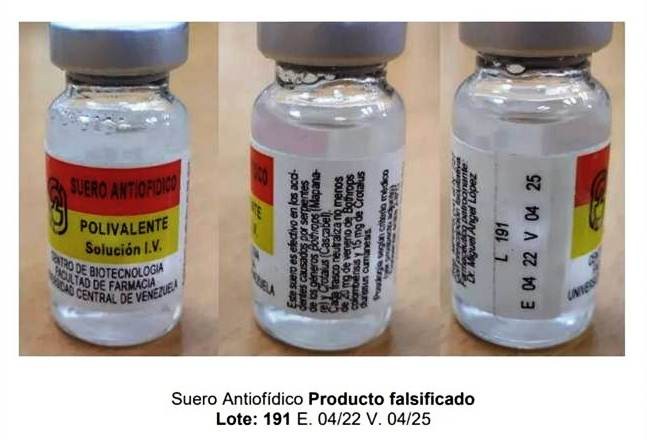 Diario Frontera, Frontera Digital,  suero antiofídico falsificado, VENEZUELA, Salud, ,Alertan sobre distribución de suero antiofídico falsificado en Venezuela