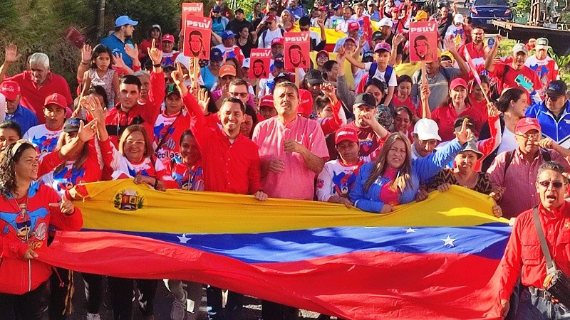 Diario Frontera, Frontera Digital,  PARROQUIA LASSO DE LA VEGA, MARCHA POR MADURO, PSUV, ALCALDE JESÚS ARAQUE, Politica, ,Parroquia Lasso de La Vega marchó en respaldo al Presidente Maduro