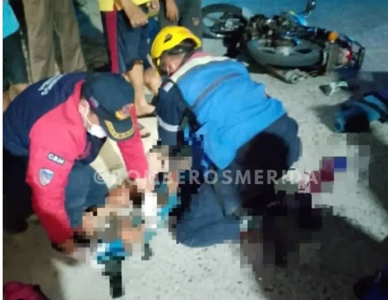Diario Frontera, Frontera Digital,  Sucesos, ,Dos ciudadanos resultaron lesionados en colisión entre motos en Santa Cruz de Mora