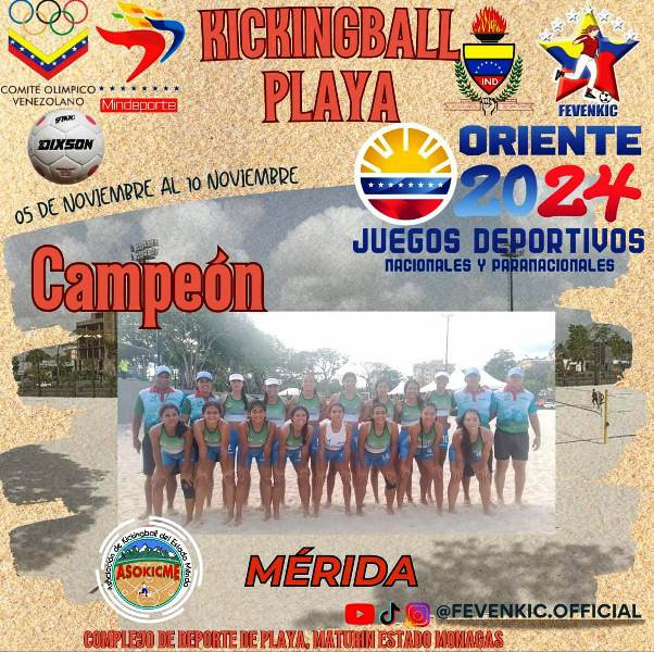 Diario Frontera, Frontera Digital,  Deportes, ,Mérida campeona en Kikimbol Playa tras vencer a Portuguesa 9 a 4