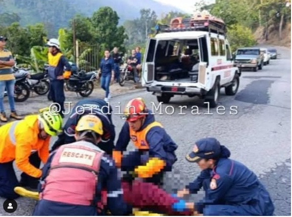 Diario Frontera, Frontera Digital,  Sucesos, ,Ciudadano lesionado tras vuelco de moto en la vía a Tovar