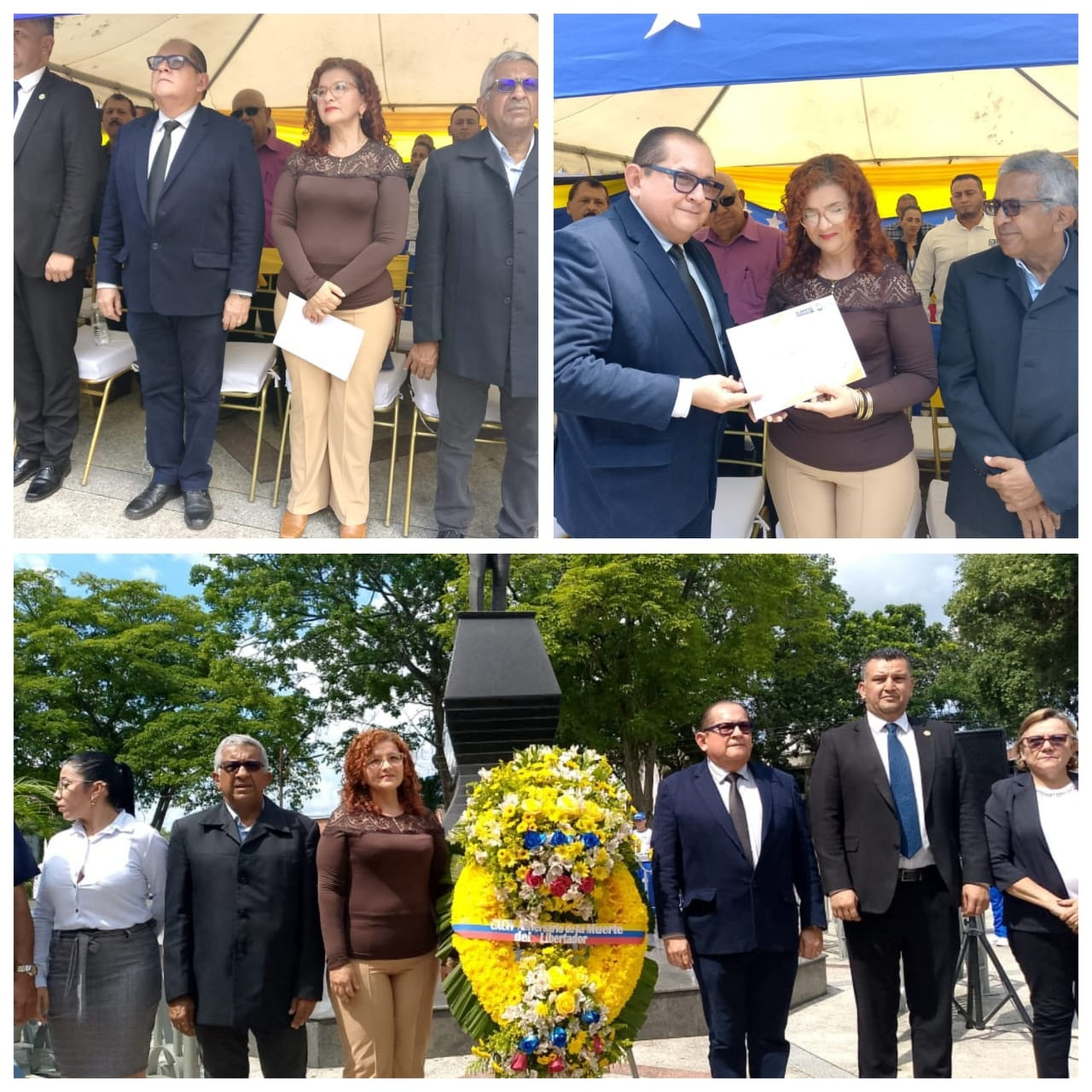 Diario Frontera, Frontera Digital,  El Vigía Panamericana, ,Autoridad Municipal de Alberto Adriani conmemoró los 194 de la muerte del Libertador Simón Bolívar en El Vigía