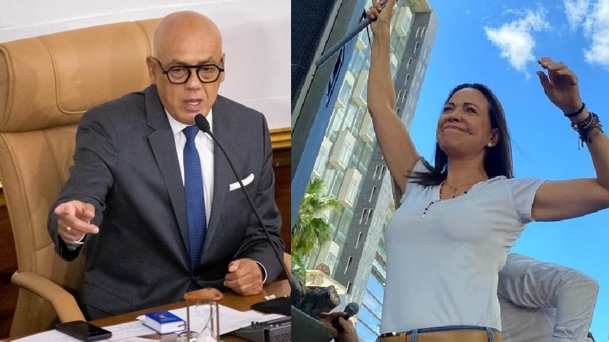Diario Frontera, Frontera Digital,  Politica, ,Jorge Rodríguez reitera llamado a «consulta» 
para elaborar cronograma electoral y así le respondió María Corina