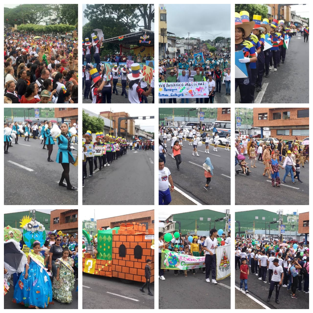 Diario Frontera, Frontera Digital,  El Vigía Panamericana, ,Rómulo Gallegos en comparsa y La Páez en carroza ganaron el desfile de carnaval educativo en El Vigía