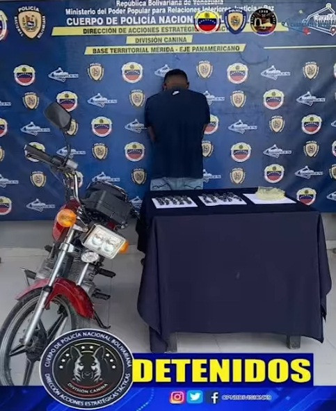 Diario Frontera, Frontera Digital,  Sucesos, ,CPNB Mérida capturó al "Duber " con 50 envoltorios de marihuana en Francisco Javier Pulgar del Zulia