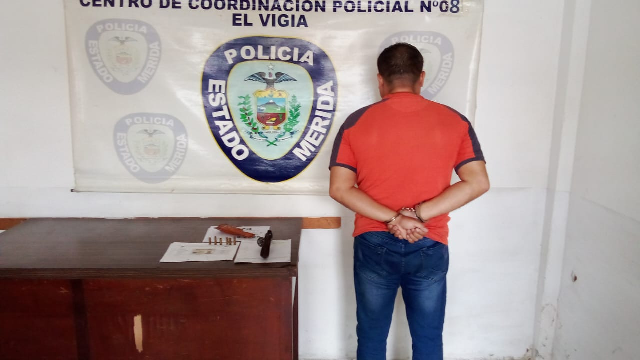 Diario Frontera, Frontera Digital,  Sucesos, ,Policía capturó a ciudadano por herir con arma de fuego a otro en Mucujepe de El Vigía