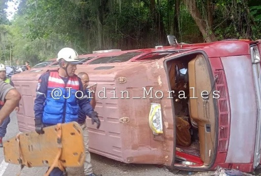 Diario Frontera, Frontera Digital,  Sucesos, ,Seis lesionados dejó vuelco de buseta en la Trasandina