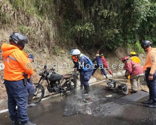 Diario Frontera, Frontera Digital,  Sucesos, ,Se quemó una moto en la Trasandina