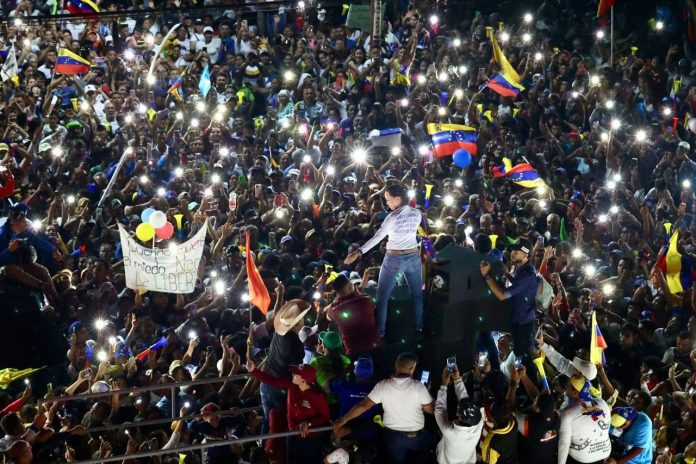 Diario Frontera, Frontera Digital,  El Vigía Panamericana, ,María Corina Machado desde multitudinaria concentración en El Vigía: «Ya derrotamos al régimen de Maduro»